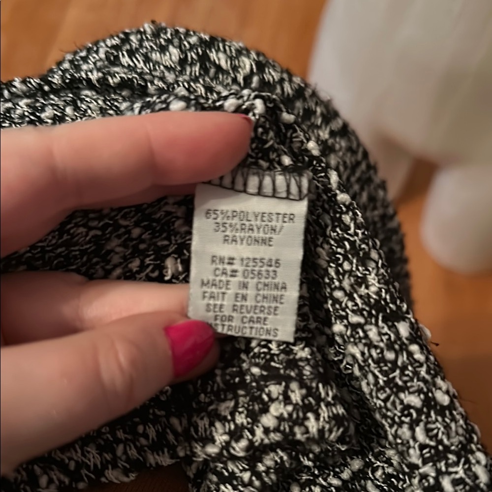 Habitat Black and White Blazer with Relaxed Silhouette - Picture 5 of 5